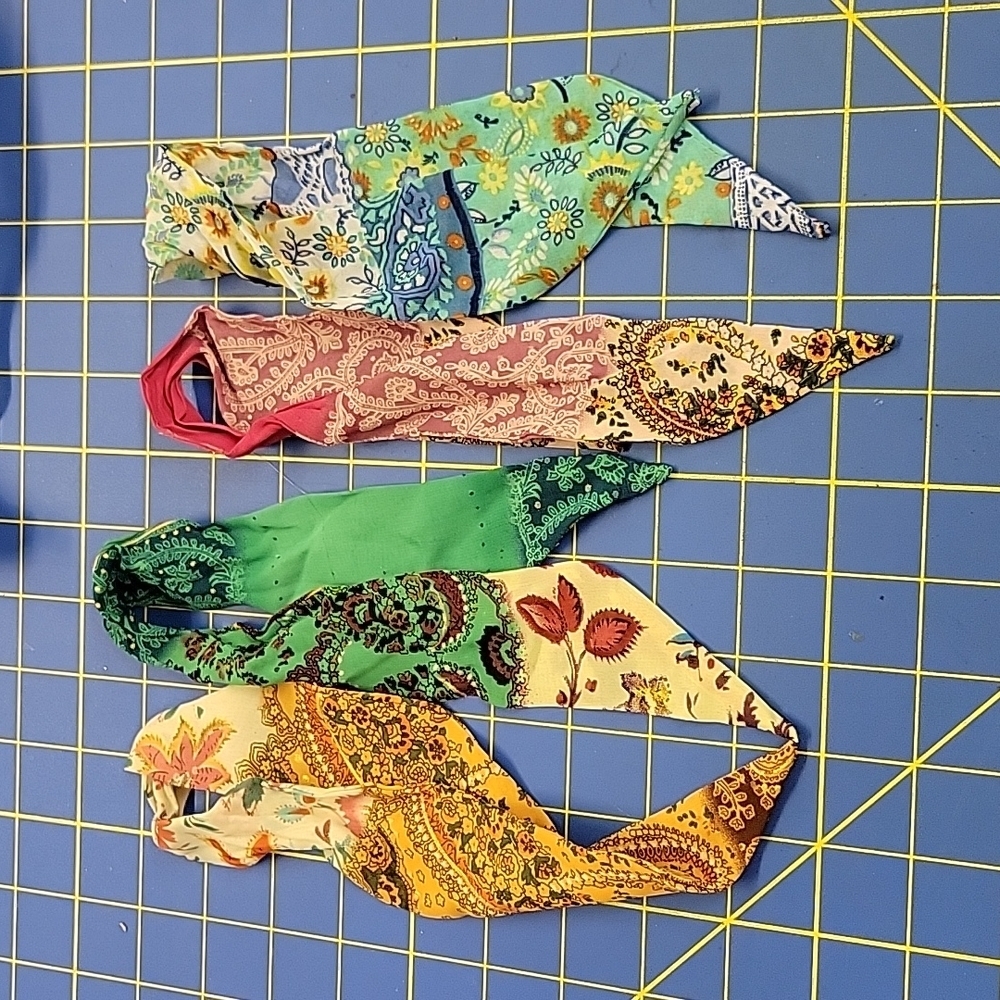 17.5" Wrist Twilly Neck Head Purse Scarf - 4 Beautiful Choices to Choose